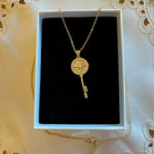 Gold colored Key Necklace